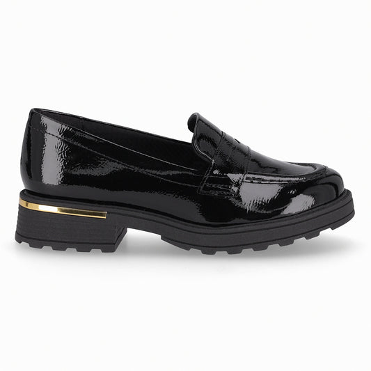 Mocasin Gisa 02 Negro/Charol
