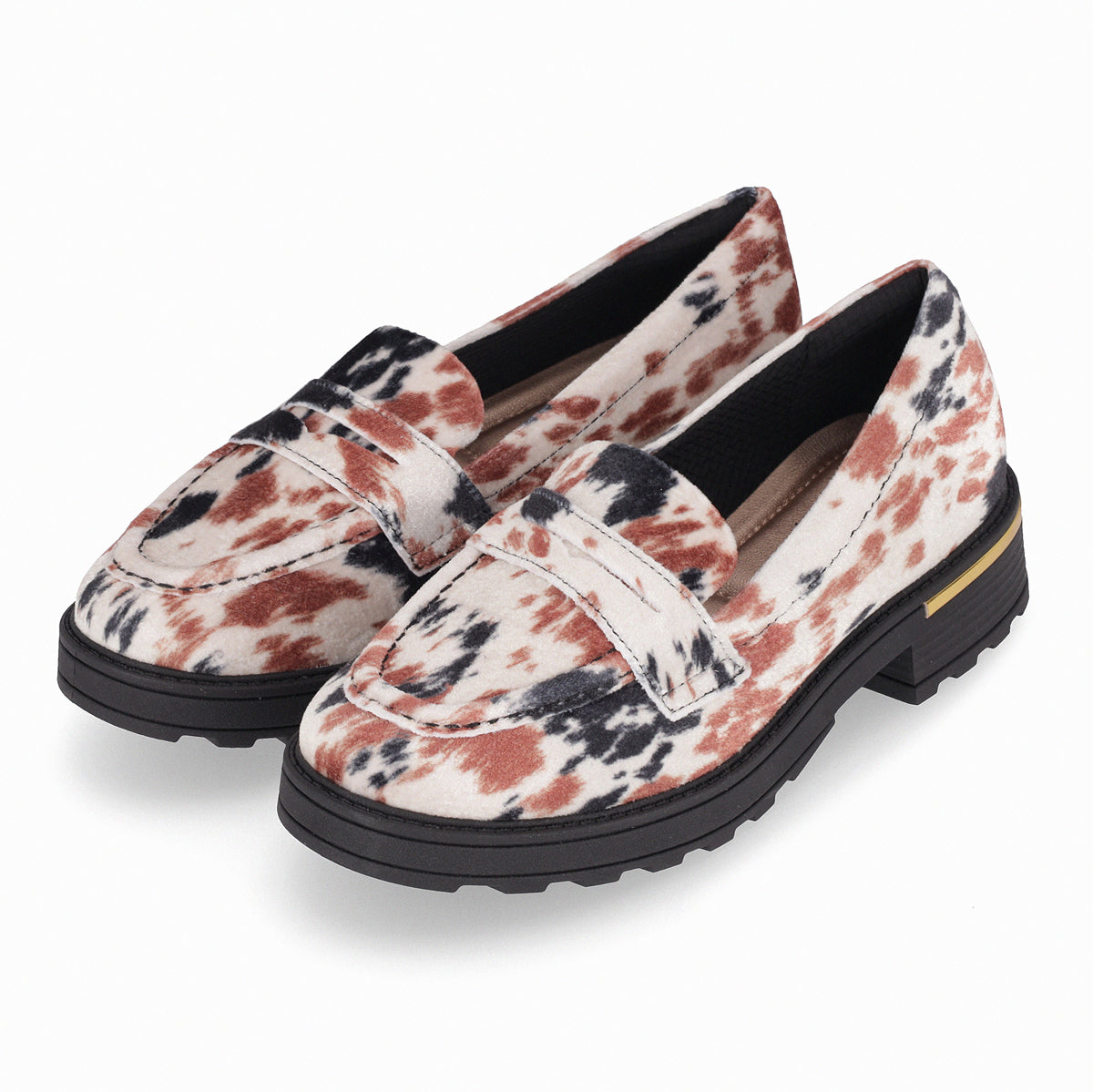 Mocasin Gisa Cow Print