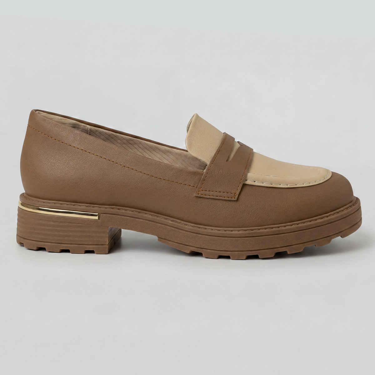 Mocasin Gisa 75 Café/Beige