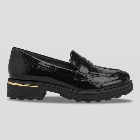 Mocasin Gisa 75 Negro/Charol
