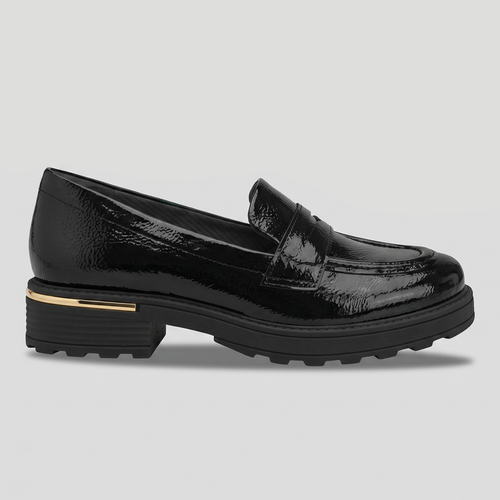 Mocasin Gisa 75 Negro/Charol