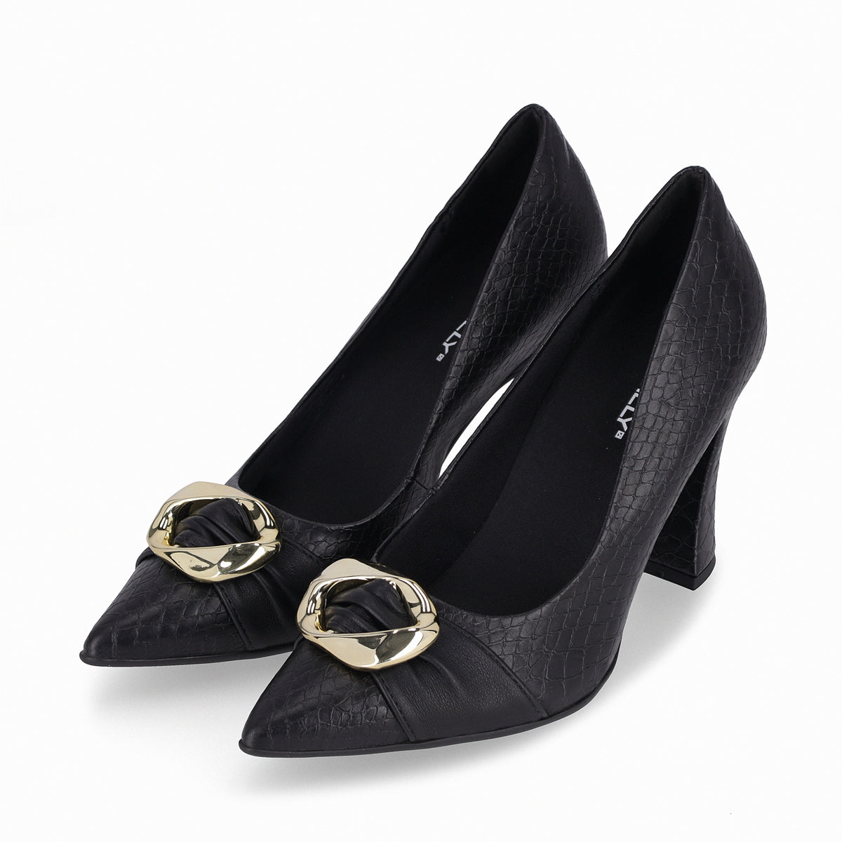 Zapato Silvana 42 Negro/Dorado