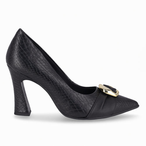 Zapato Silvana 42 Negro/Dorado