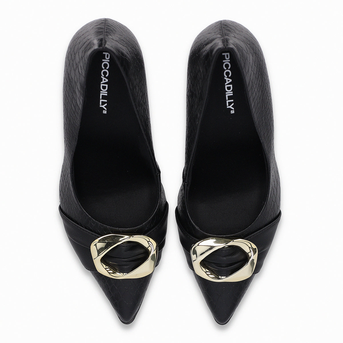 Zapato Silvana 42 Negro/Dorado