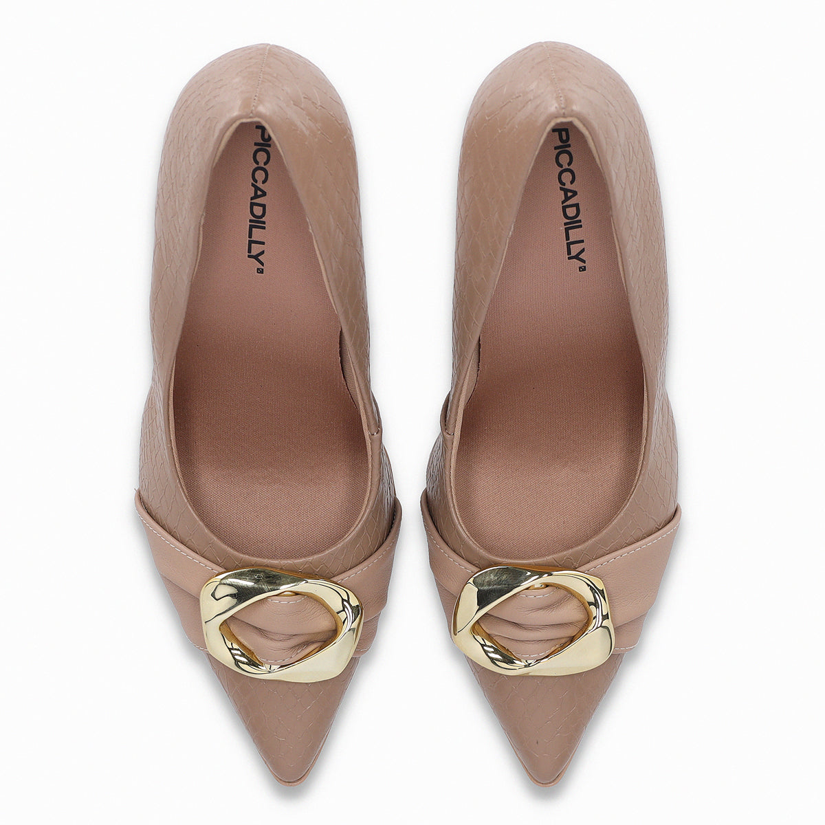 Zapato Silvana 42 Nude/Dorado