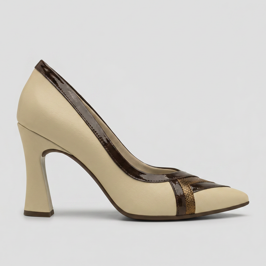 Zapato Silvana  Vainilla/Chocolate