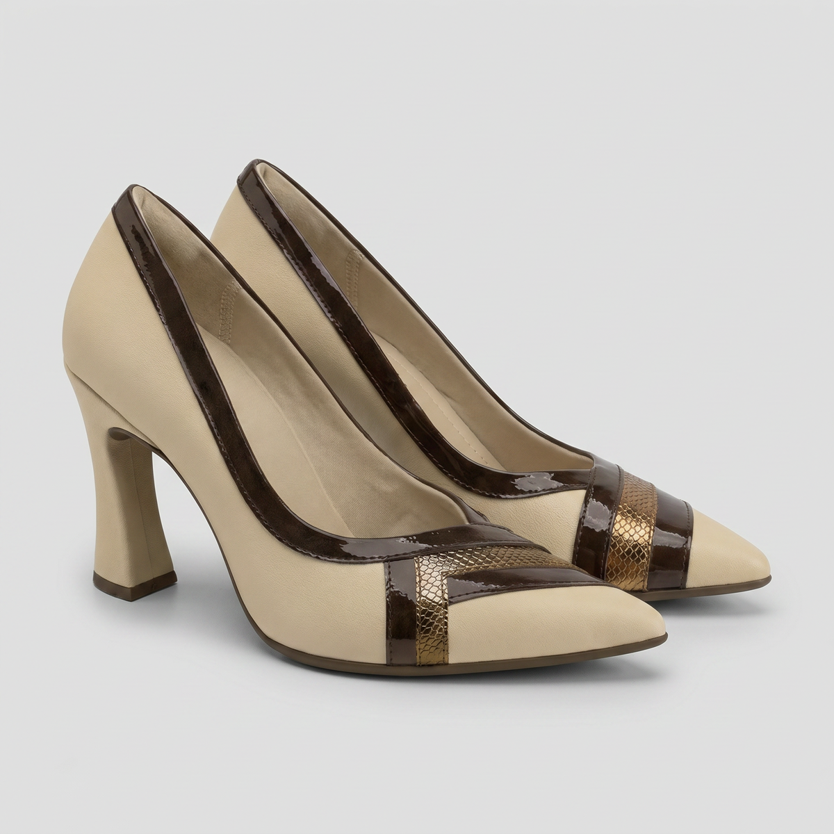 Zapato Silvana  Vainilla/Chocolate