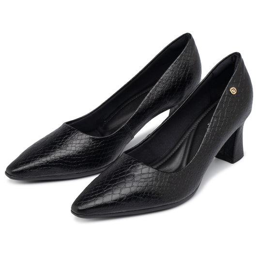 Zapato Irene Crocco Negro Piccadilly