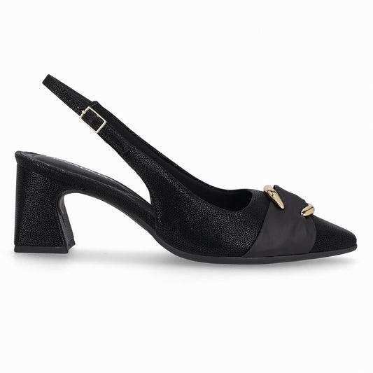 Zapato Irene Dorado/Negro