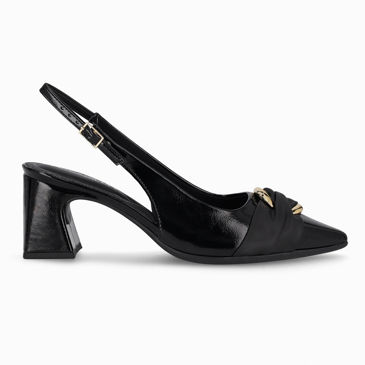 Zapato Irene Negro/Dorado