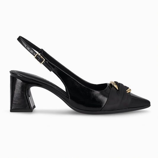 Zapato Irene Negro/Dorado