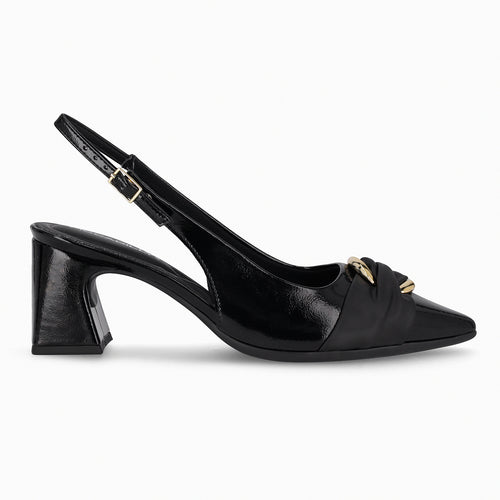 Zapato Irene Negro/Dorado