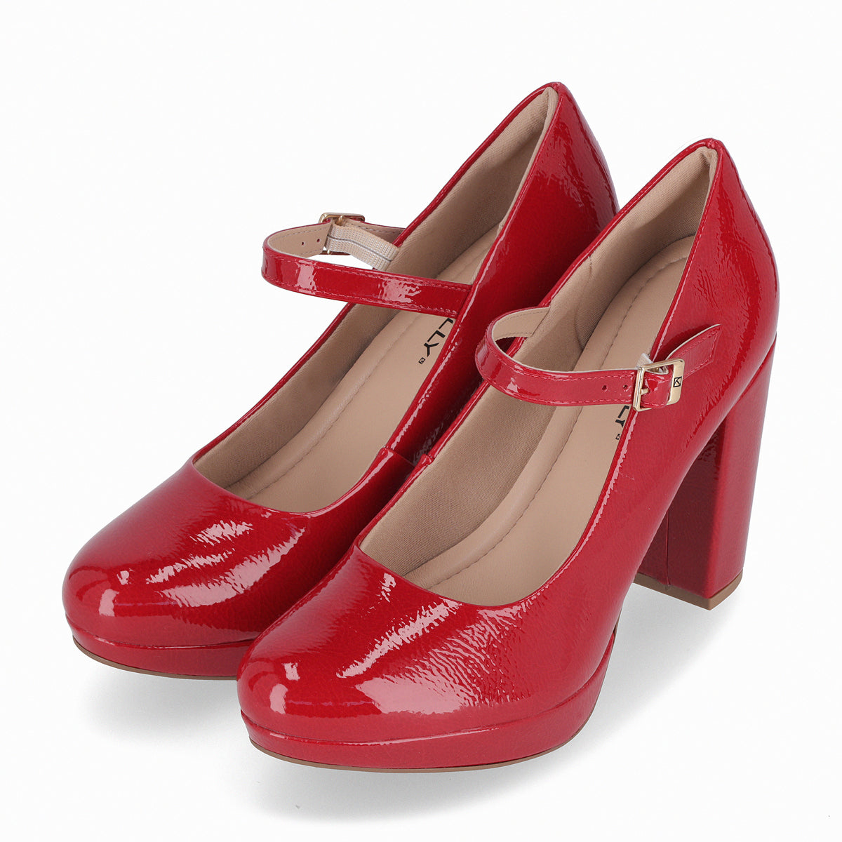 Zapato Mary Jane Evelin Rojo