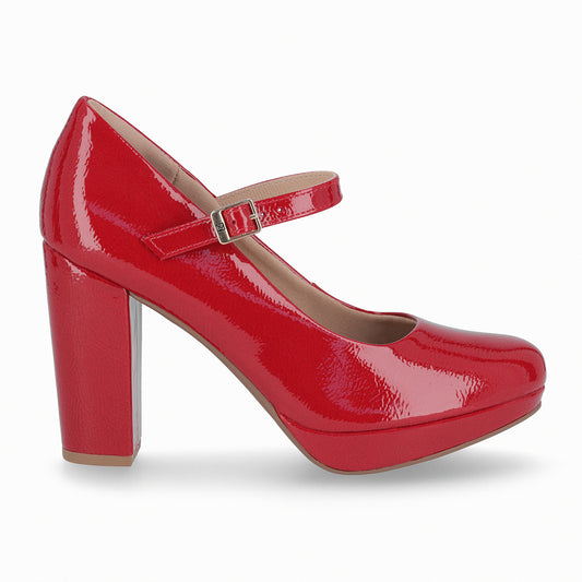 Zapato Mary Jane Evelin Rojo