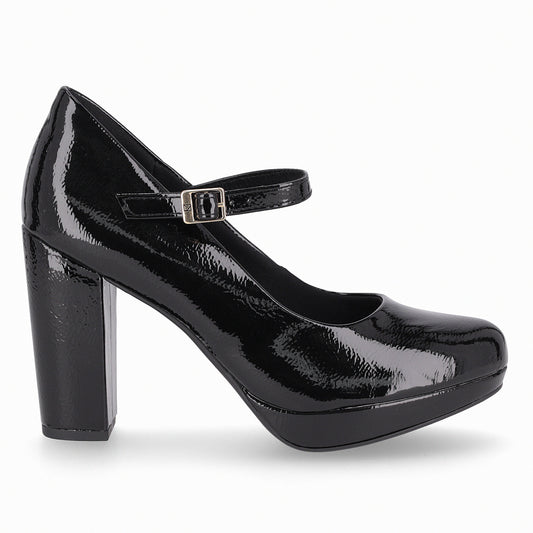 Zapato Mary Jane Evelin  Negro