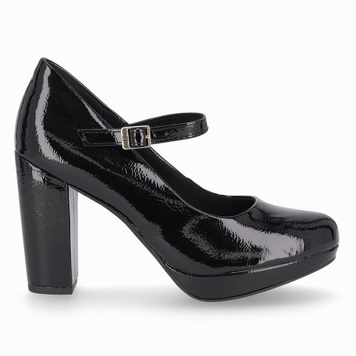 Zapato Mary Jane Evelin  Negro