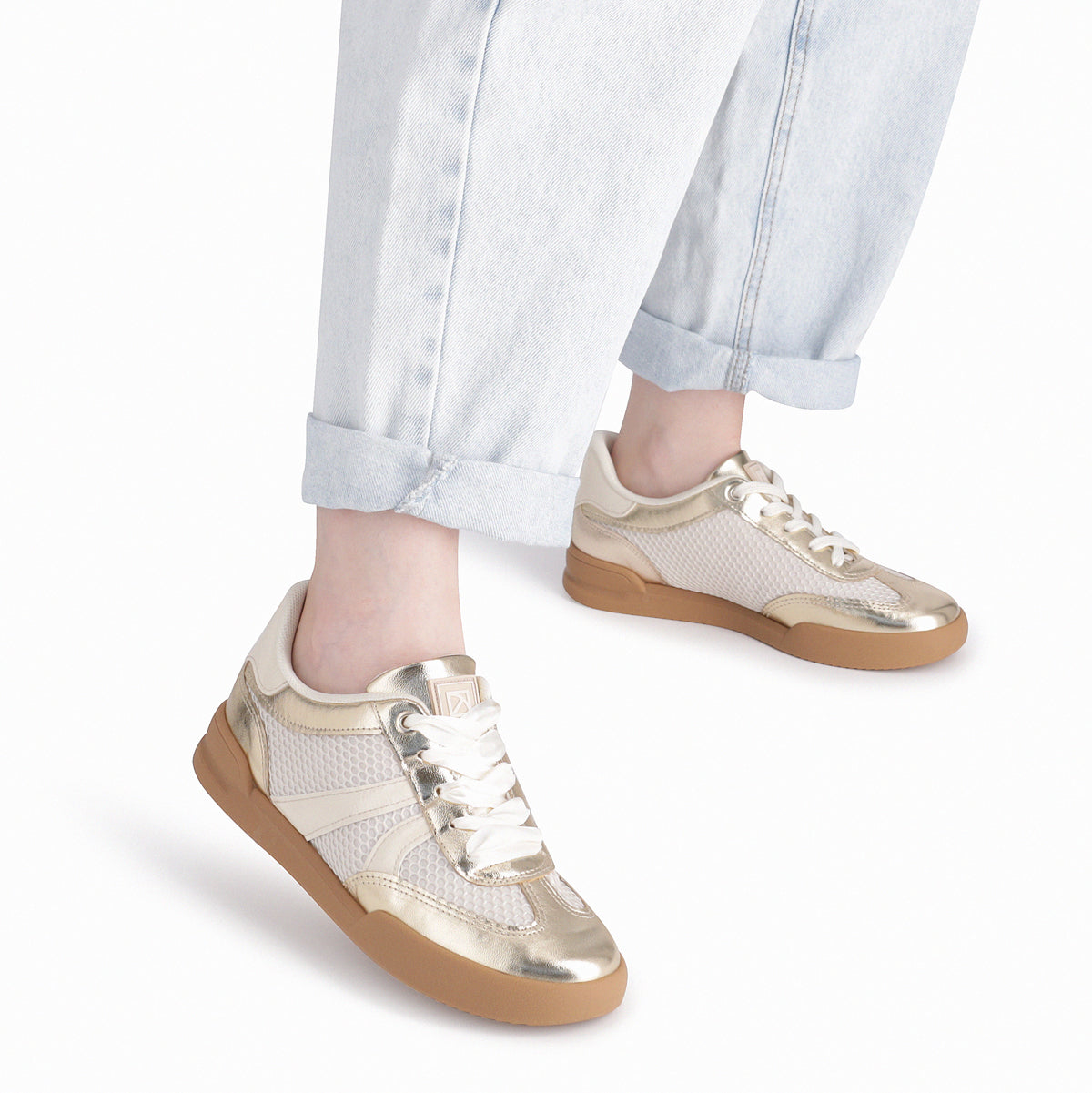 Zapatilla Caroline Dorado/Beige