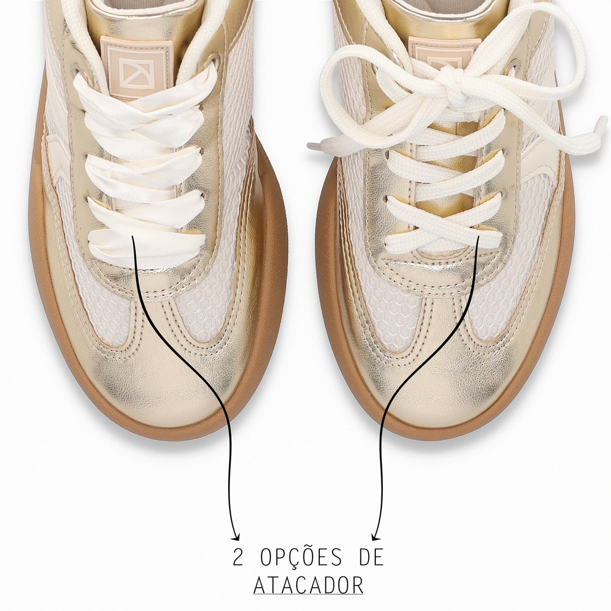 Zapatilla Caroline Dorado/Beige
