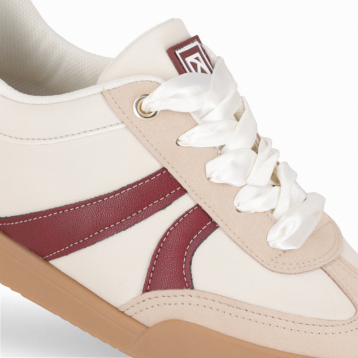 Zapatilla Caroline  Beige/Burdeo