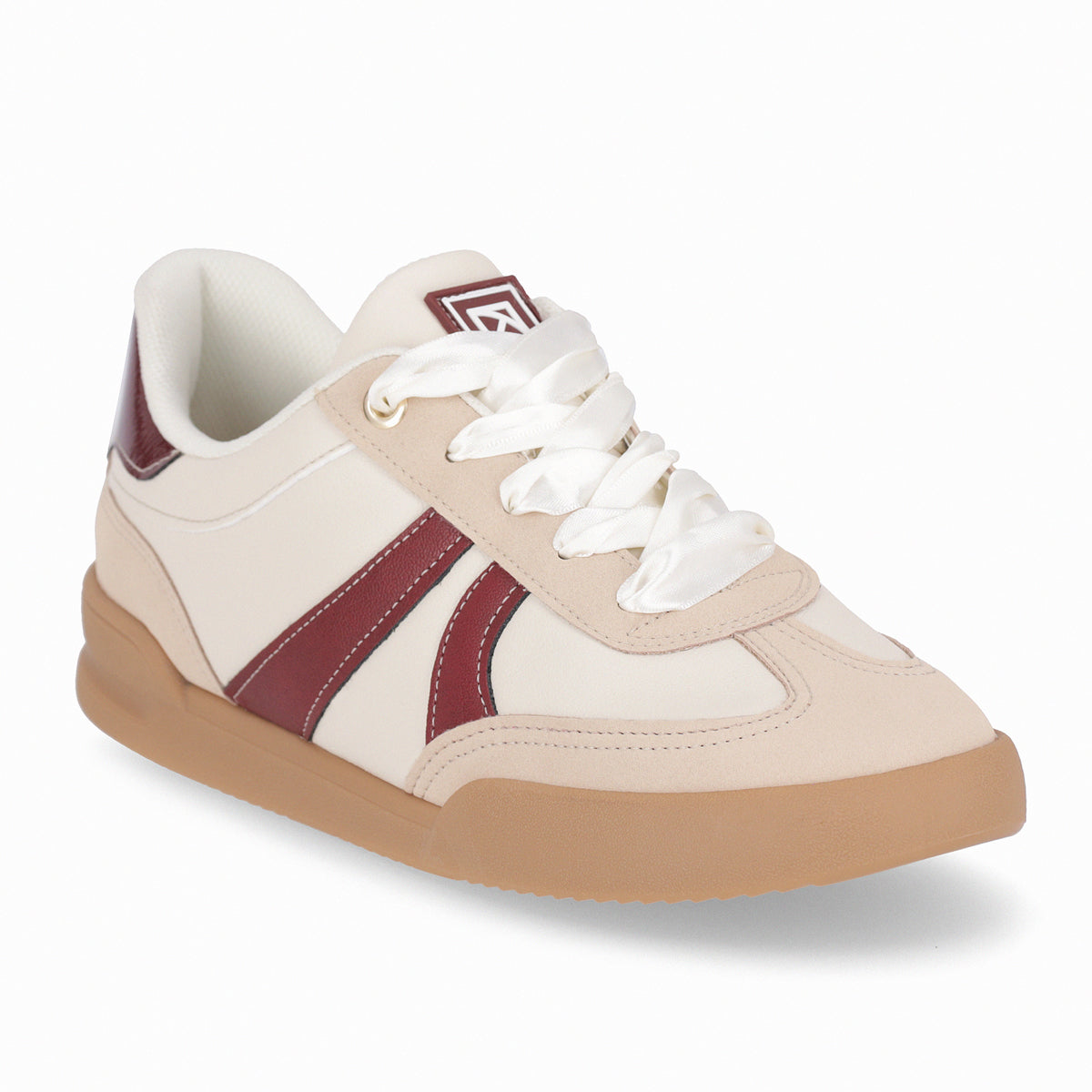Zapatilla Caroline  Beige/Burdeo