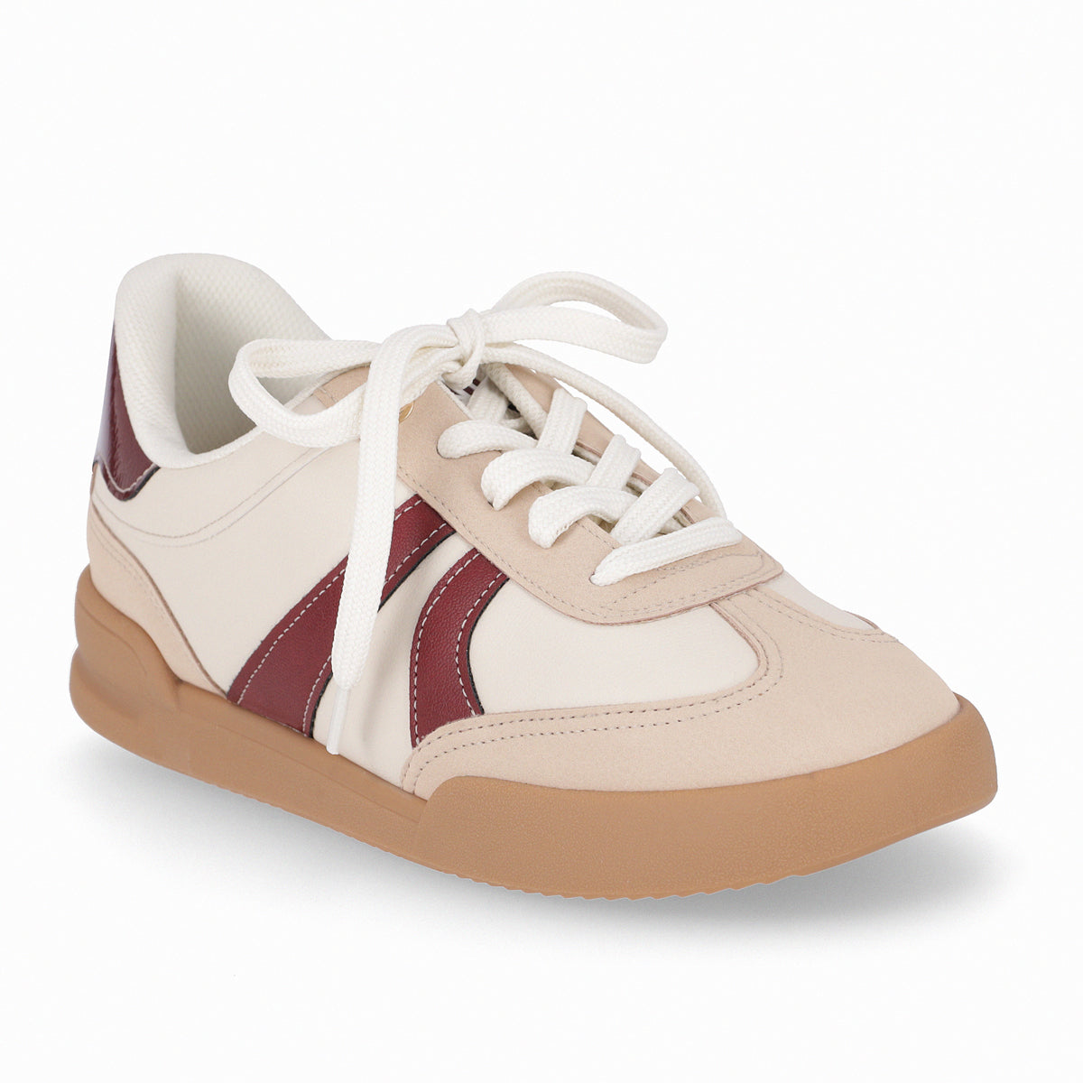 Zapatilla Caroline  Beige/Burdeo