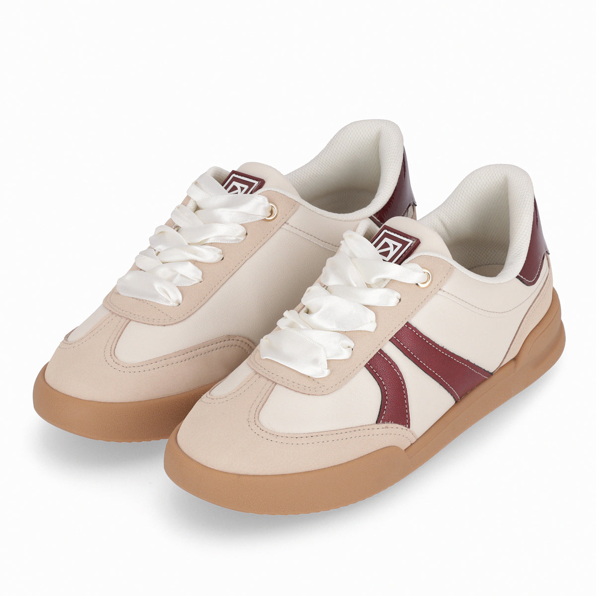 Zapatilla Caroline  Beige/Burdeo