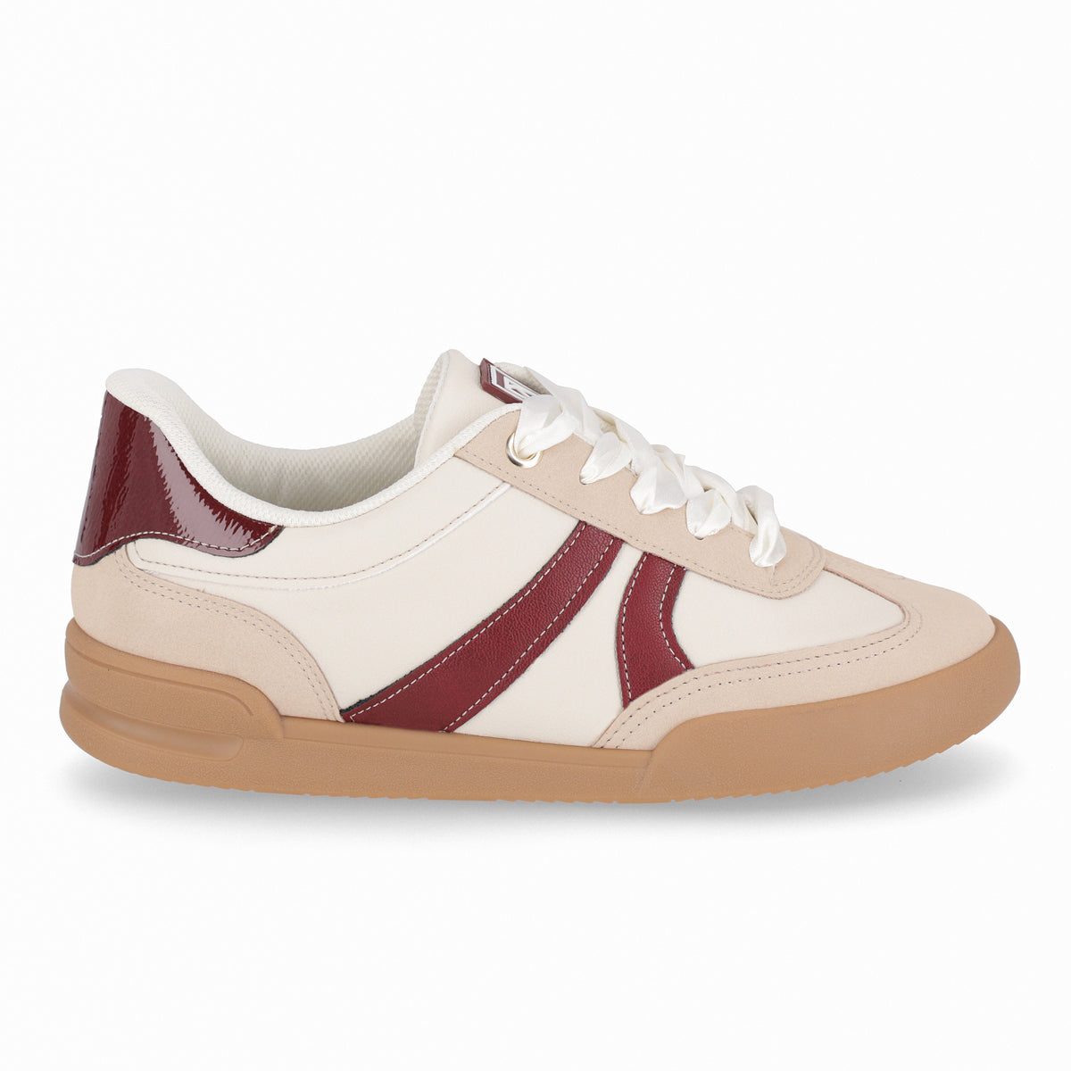 Zapatilla Caroline  Beige/Burdeo