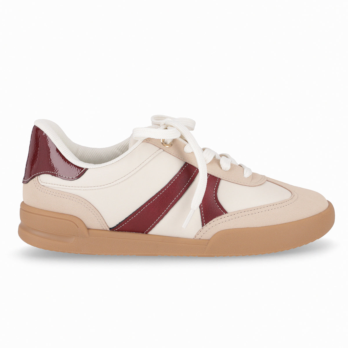 Zapatilla Caroline  Beige/Burdeo
