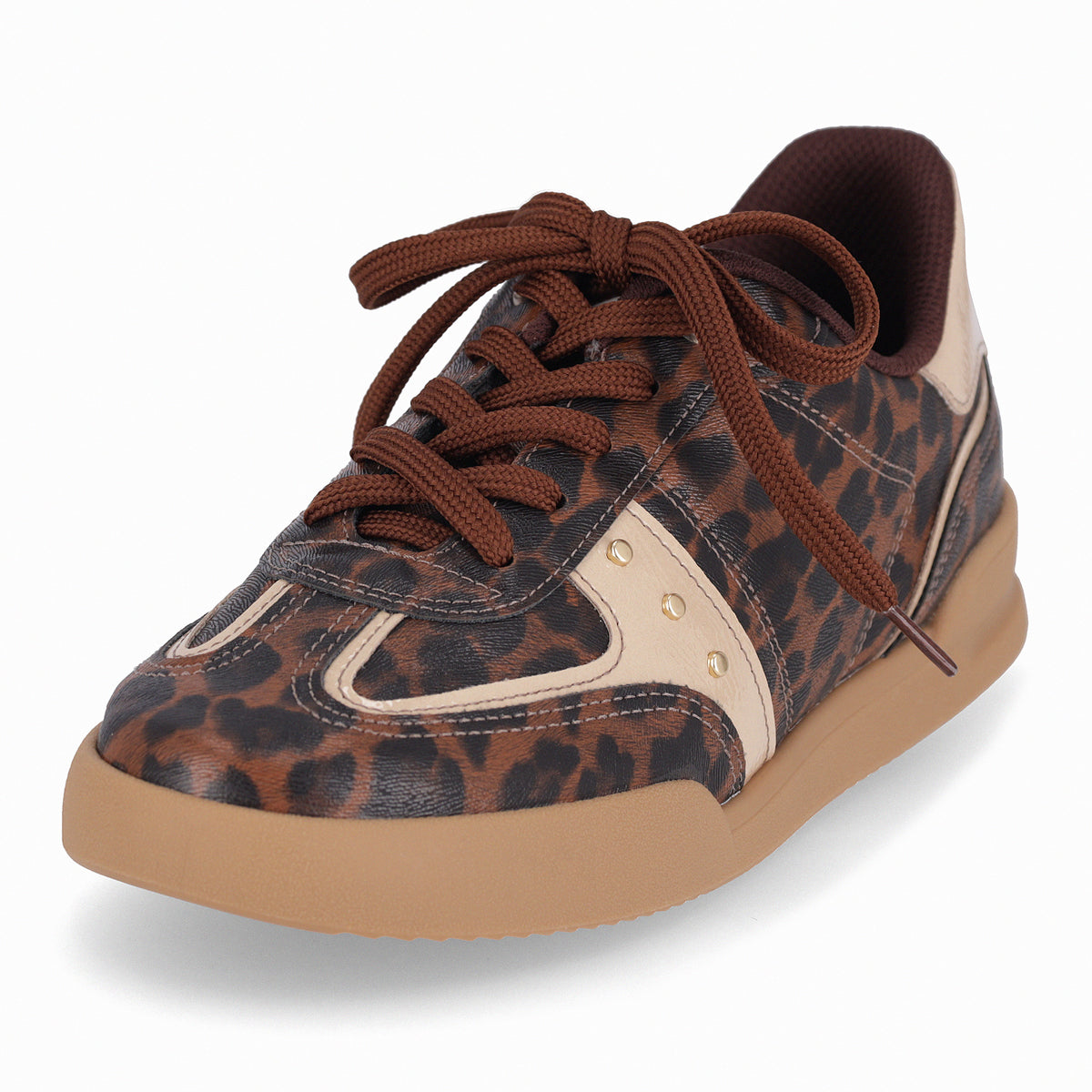 Zapatilla Caroline Animal Print/Café