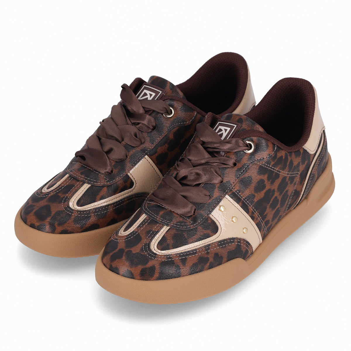 Zapatilla Caroline Animal Print/Café