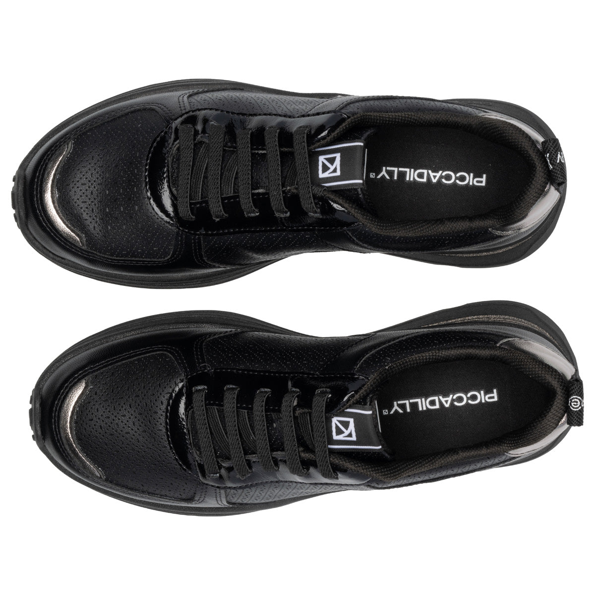 Zapatilla Energy Negro/Plata Piccadilly