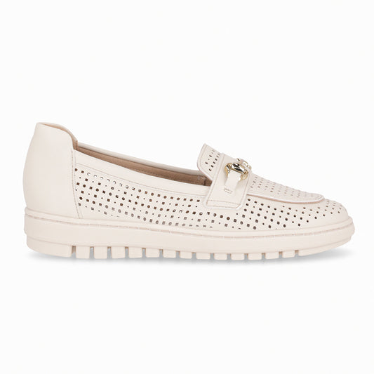 Zapatilla Nici Crema/Dorado