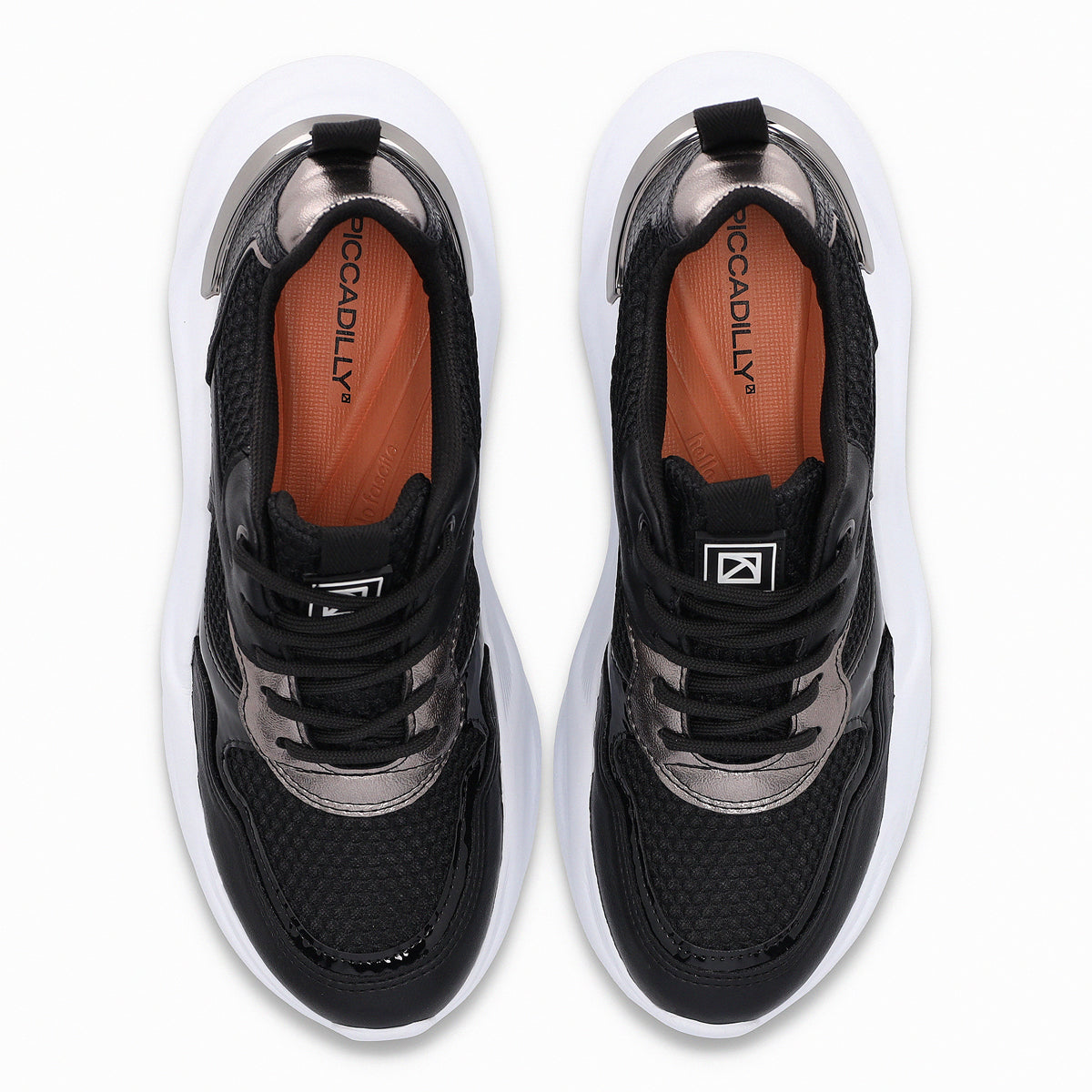 Zapatilla Fascitis Negro/Plata