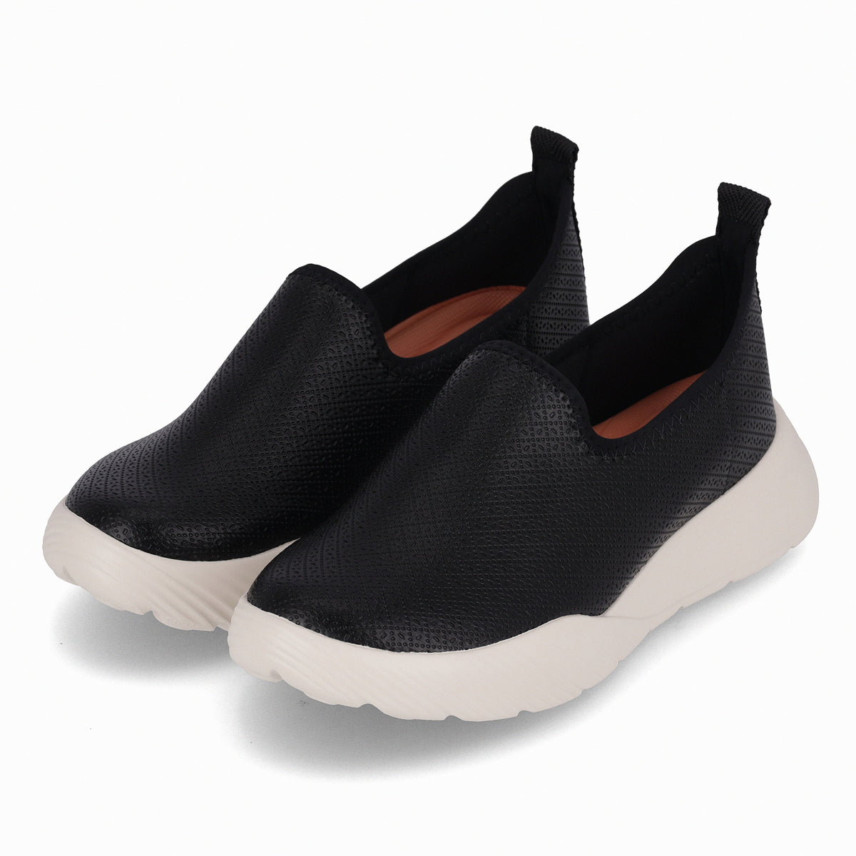 Zapatilla Fascitis Negro/Blanco Anabela