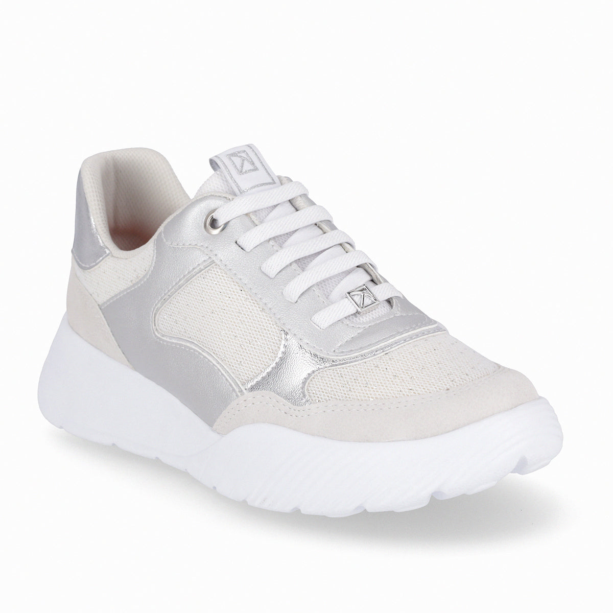 Zapatilla Fascitis Blanco/Plata