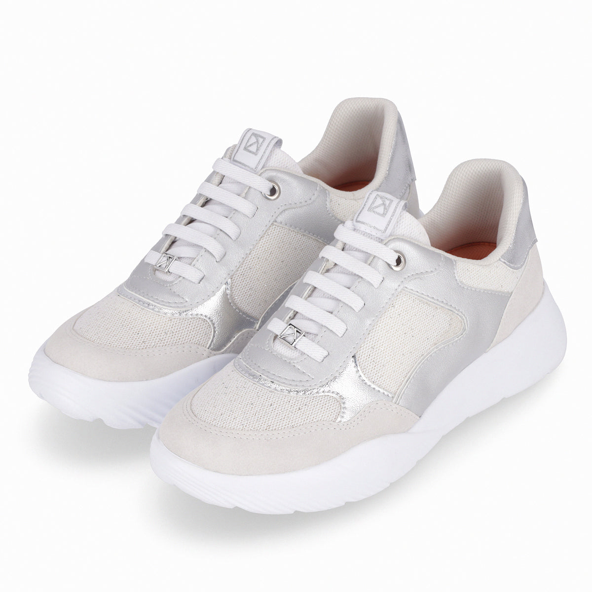 Zapatilla Fascitis Blanco/Plata