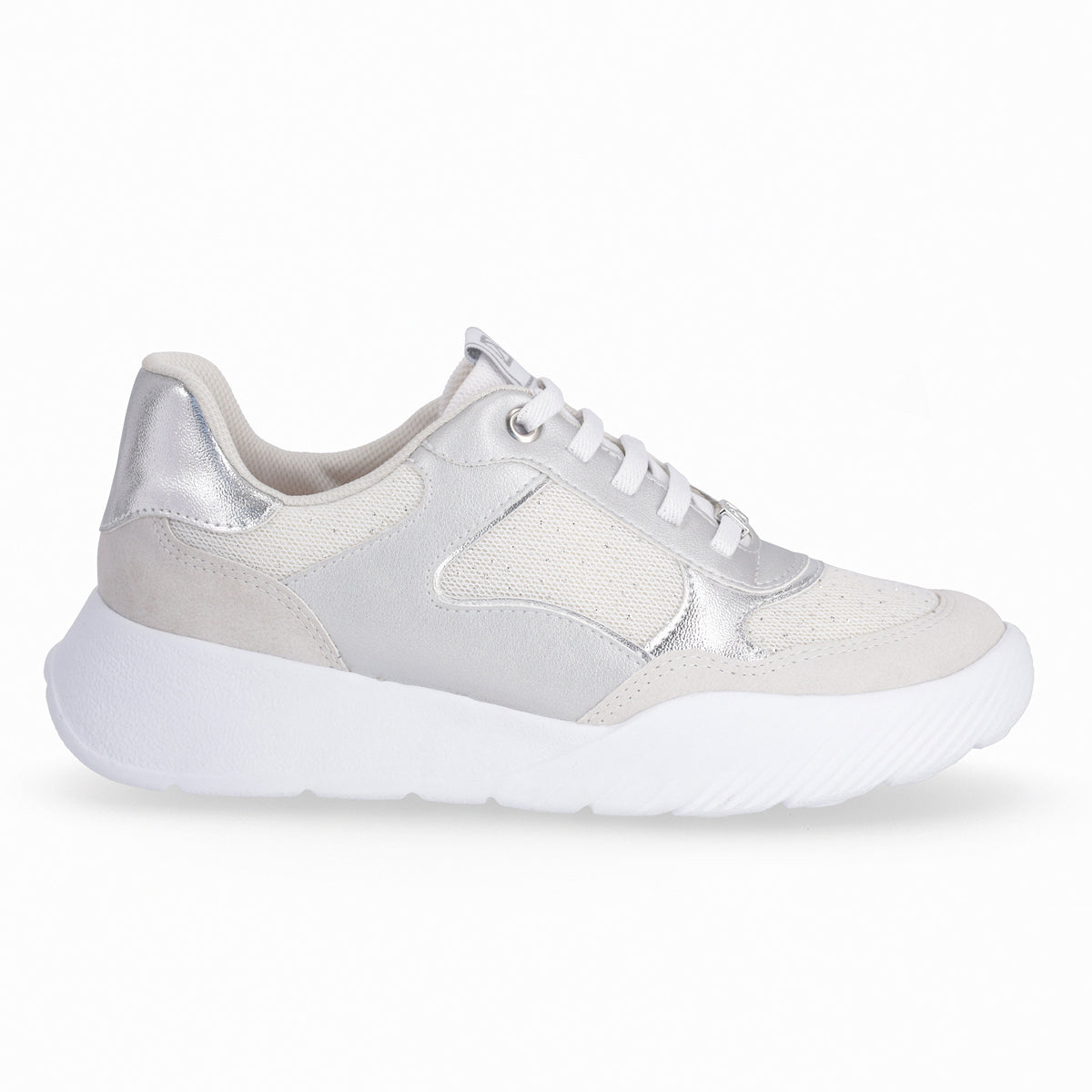 Zapatilla Fascitis Blanco/Plata
