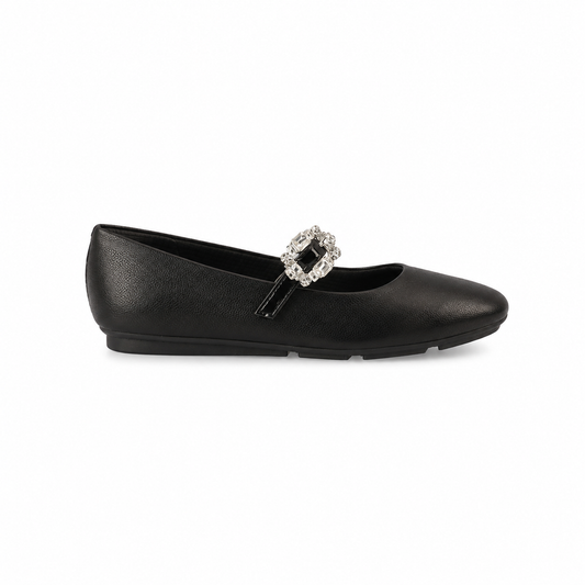 Ballerina Mary Jane Michelle/Strass Negro