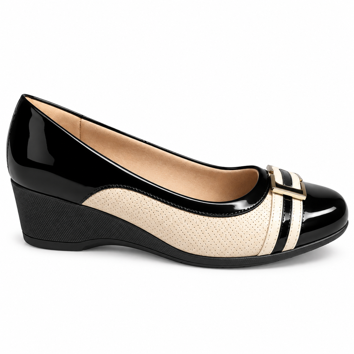 Zapato Ivone  Negro/Blanco