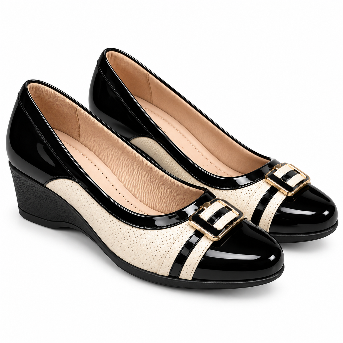 Zapato Ivone  Negro/Blanco