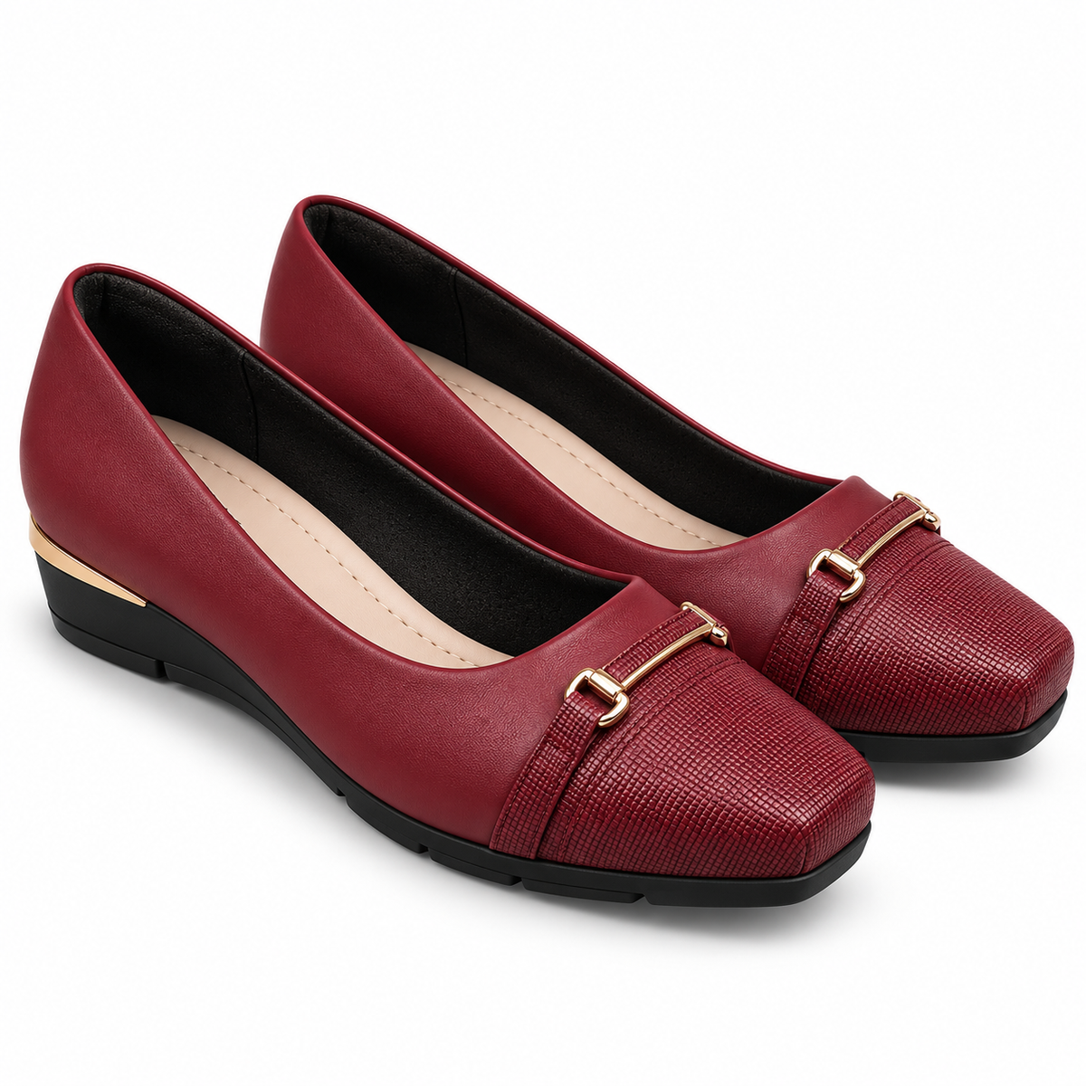 Zapato Fernanda Negro/Rojo