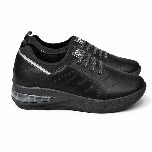 Zapatilla Soft Step Negro/Elastico 12