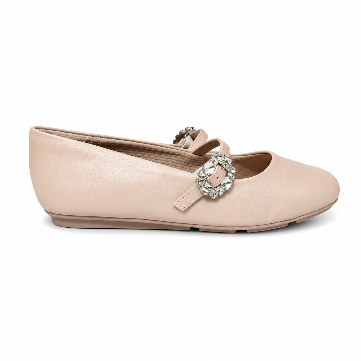Ballerina Mary Jane Michelle/Strass Nude