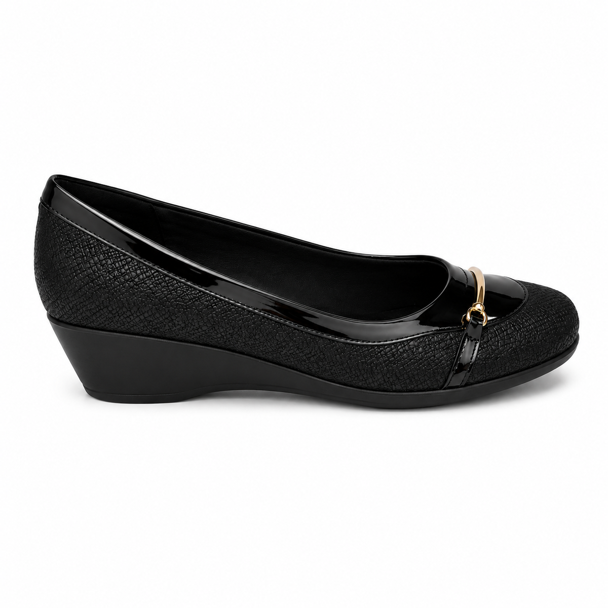 Zapato Beth Negro/Dorado