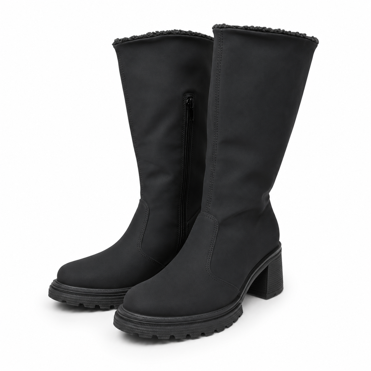 Bota Caña Alta Negro
