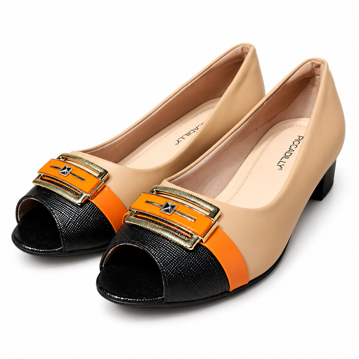Zapato Negro/Beige Aline